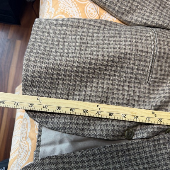 Perry Ellis Tan Checkered Blazer - Picture 13 of 15